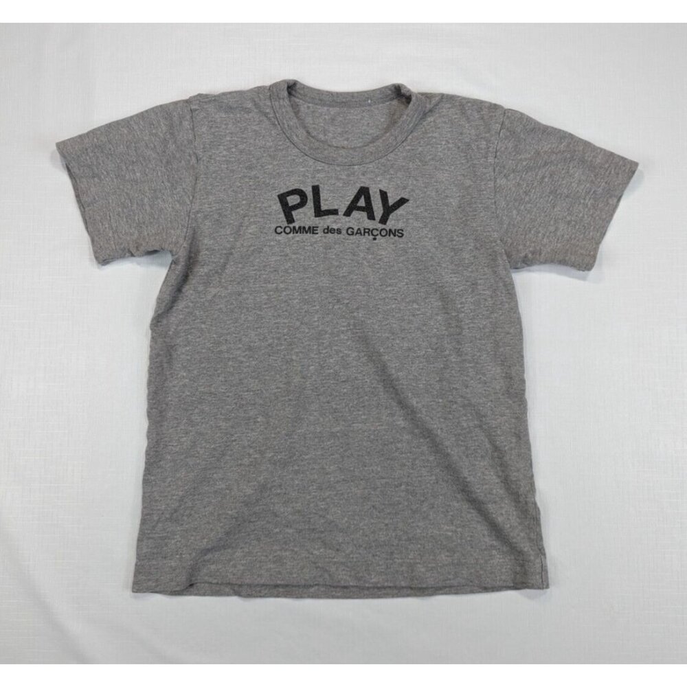 Comme Des Garcons Kids Size 6 Gray Play T Shirt Short Sleeve Crew Neck Unisex